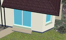 animation window view shaded wall