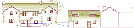 screendump of 2D elevation of proposals