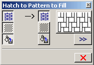 Hatch to Pattern to Fill dialogue