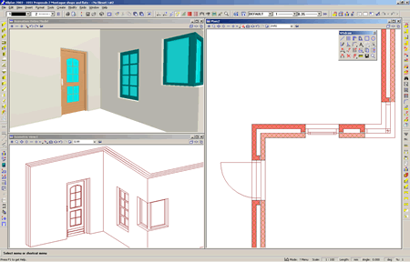 screenshot of some Allplan 2003 improvements