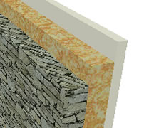 Animation View of Multi-layer wall with different textures applied to each layer