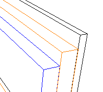 Isometric View of Multi-layer wall with each layer edited separately - note that I have also edited the pen colours here just for clarity - it is not necessary  to do this to make the textures work