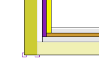 illustration of multi-layer walls joining