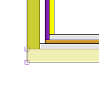 illustration of multi-layer walls joining 2
