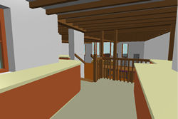 my first Allplan model! - Cottage interior with sunken lounge, Grasmere