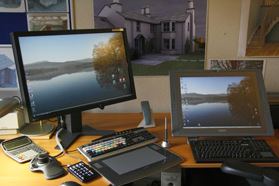 My desk on 11th Dec 2007 - click for larger version (160 Kb)