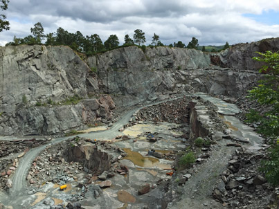 Elterwater Quarry in Great Langdale