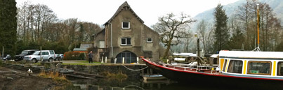 Pier Cottage Coniston Water with Gondola docked