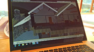 Grasmere house Site Office - Running 3D CAD on Windows on Macbook Pro