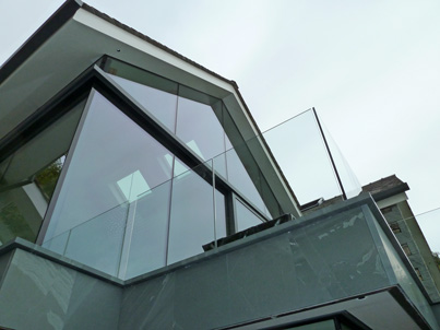 House above Grasmere corner slate and glazing detail