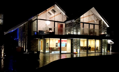 House at Grasmere front night view