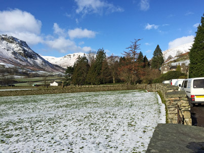 House at Grasmere scenic parking for trades vans