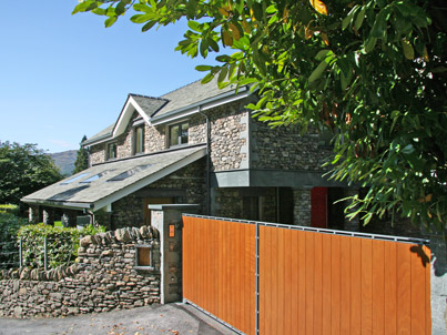 House above Grasmere remodelled for views - entrance