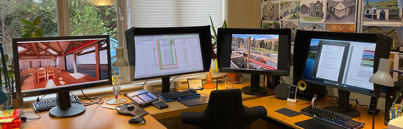 WS Architecture Ltd Ambleside Office - my desk