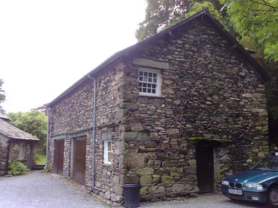 Listed barn (NT) in Grasmere altered from workshop to store and office for Grasmere Gingerbread