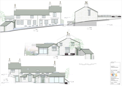 Remodelling cottage above Coniston - sketch proposal computer rendering