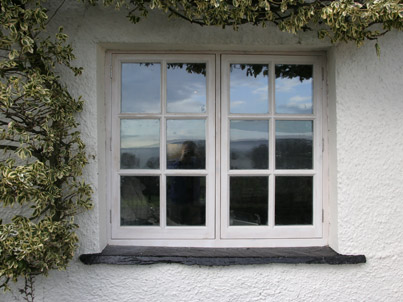 Single rebated casement window in cottage renovation near Hawkshead