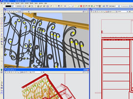 stair model in Allplan