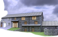 Render of barn conversion near Ambleside