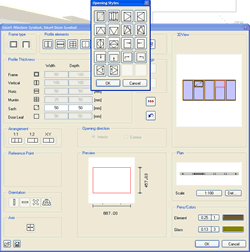 SSD dialog showing window opening and frame inserted